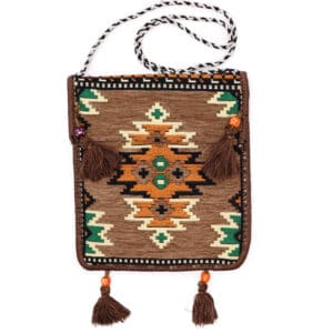 kilim boho taska bezova