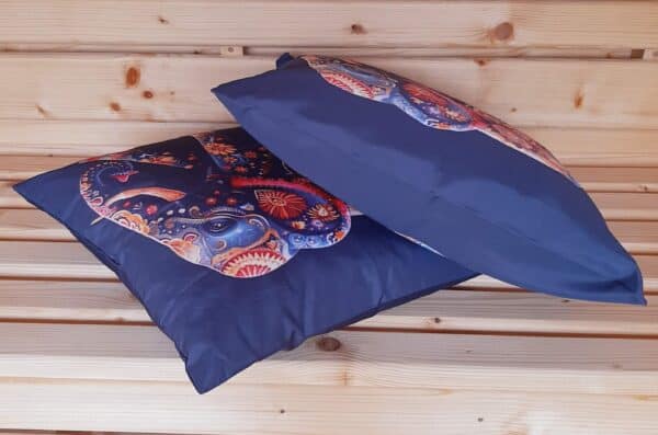 dekoracny vankus so slonom kongo 45 x 45 cm.