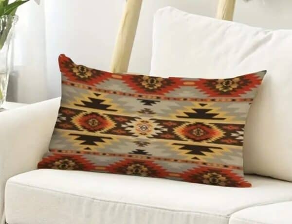 boho plysovy vankus navajo 30 x 50