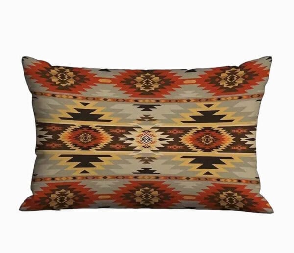 boho plysovy vankus navajo 30 x 50 cm